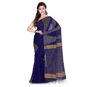 Women's Tant Tant cotton silk sarees With Blouse Piece