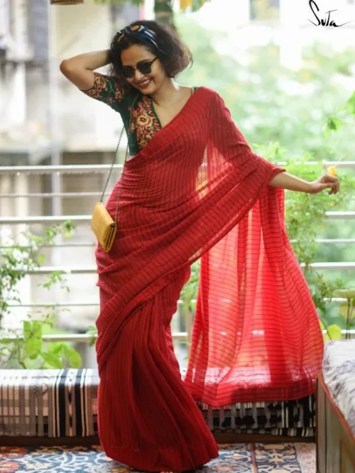 my photo in a red saree 313022 700x