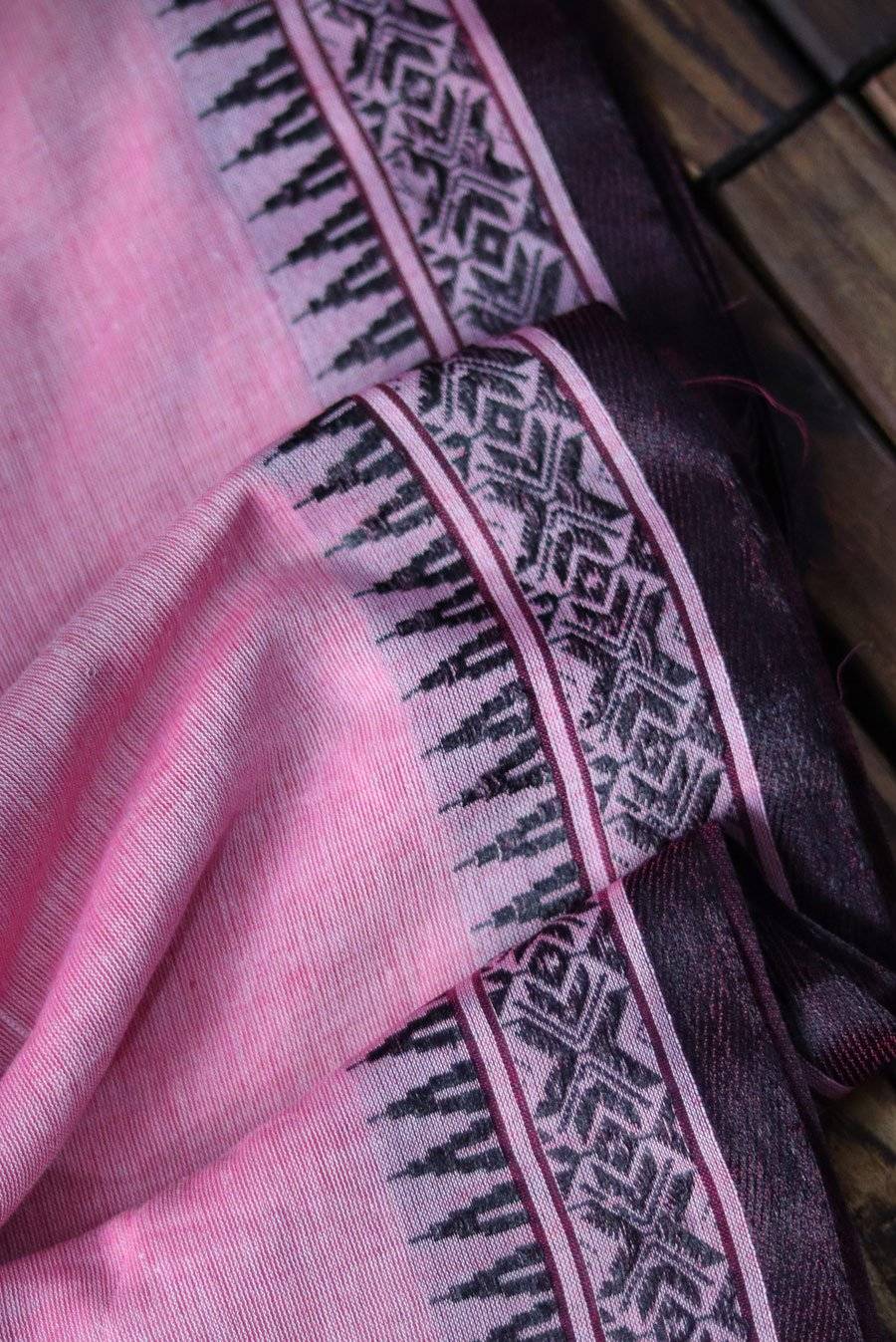 Buy Premium Quality Traditional Pink Color Hand Waving Pure Cotton ...