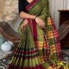 Premium Quality Light Green begumpuri saree