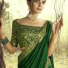 Bollywood Style Stunning Green Silk Saree