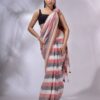 Premium Quality Red And White Cotton Saree