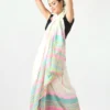 Mishaboutique Off White Multicolor Border Cotton Saree