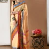 Misha Boutique Yellow Khadi Cotton Saree With MultiColor Pallu