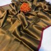 Brown Tissue Silk  Elegant Saree